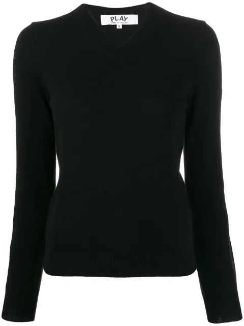Comme Des Garçons Play classic knit sweater Black P1N039
