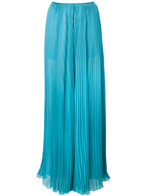 Alberta Ferretti pleated wide-leg trousers Blue A03120114