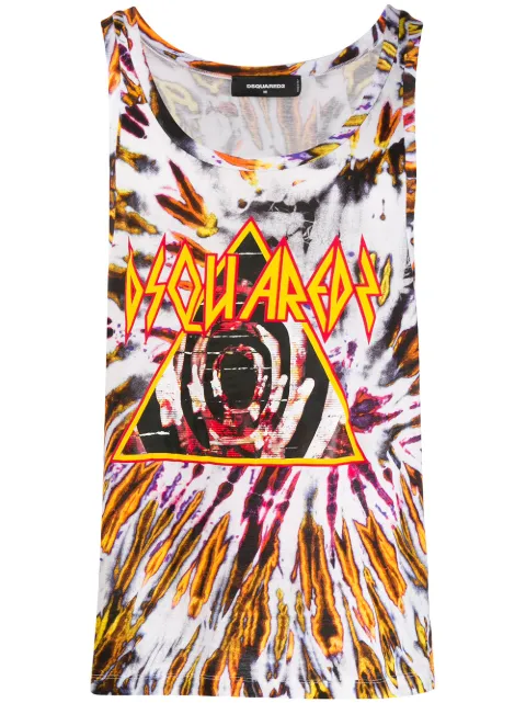DSQUARED2 tie-dye tank top White S71NL0014S23566