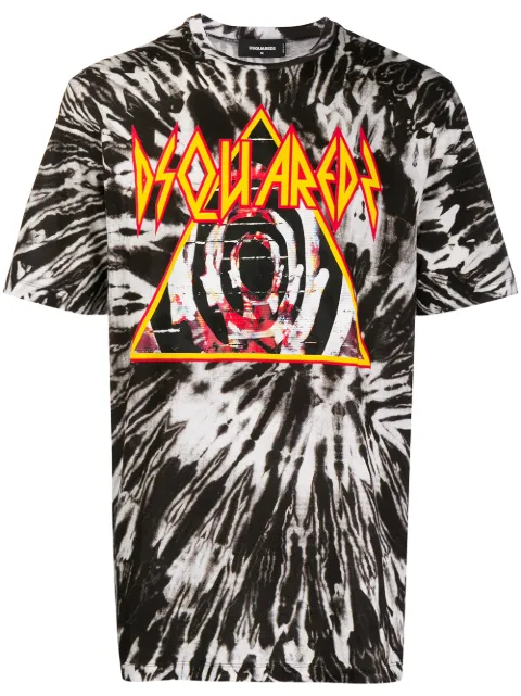 DSQUARED2 tie-dye printed T-shirt Brown S71GD0832S23555