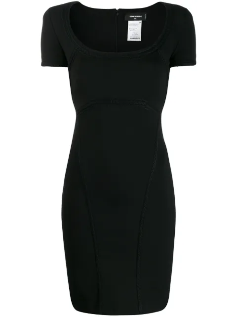 DSQUARED2 short fitted dress Black S75CV0043S23138