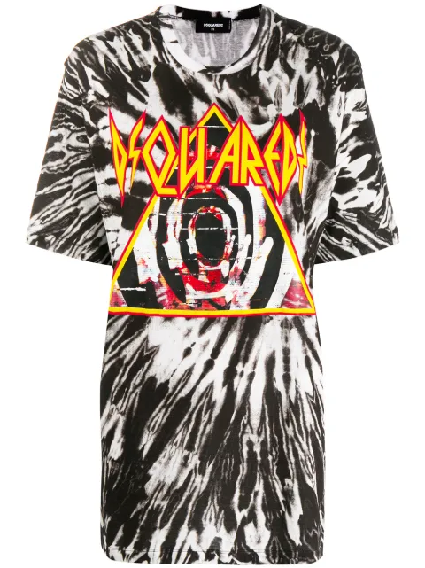 DSQUARED2 tie-dye print T-shirt Black S72GD0183S23567