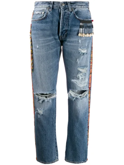 Giacobino bead detail jeans Blue GBS19601