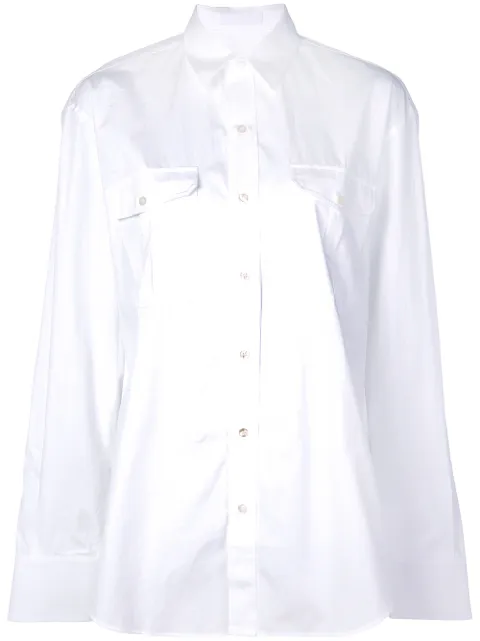 WARDROBE.NYC Release 03 tailored poplin shirt White W5002R03
