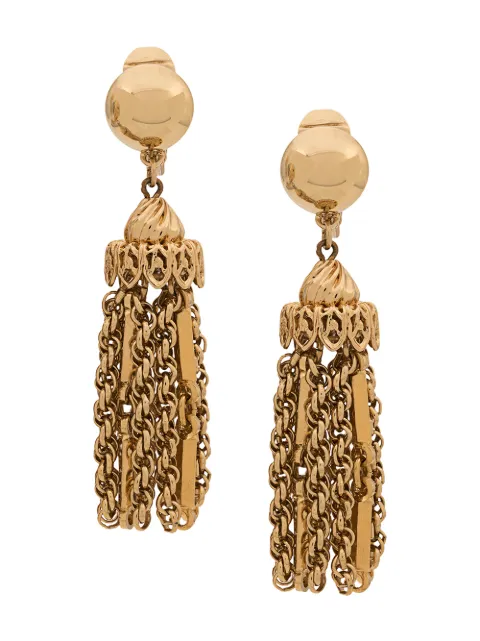 Monet Pre-Owned 1970s Monet tassel earrings Gold ER008882