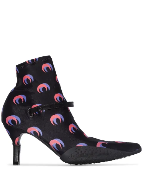 Marine Serre Moonwear sock boots Black F06SS19