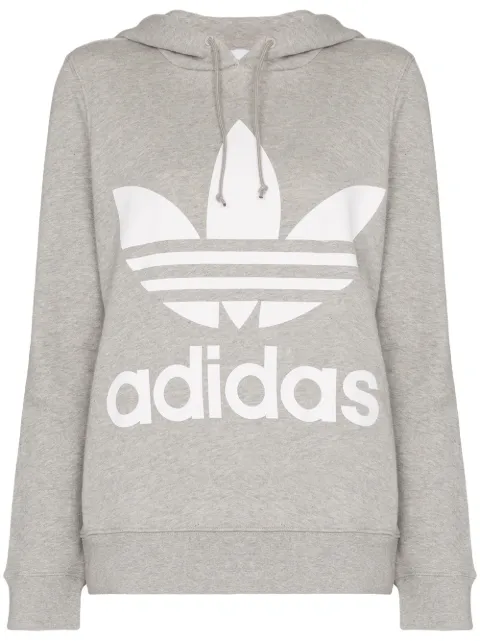 adidas Trefoil logo hoodie Grey CY66650