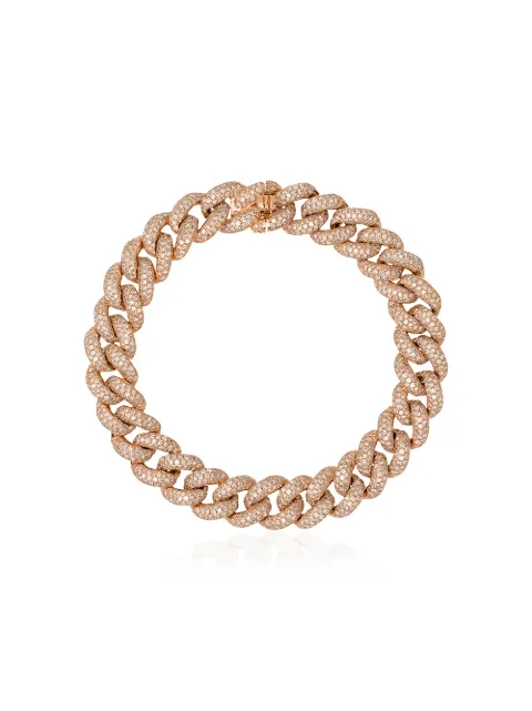 SHAY 18K yellow gold diamond chunky chain bracelet Gold SB4RG187