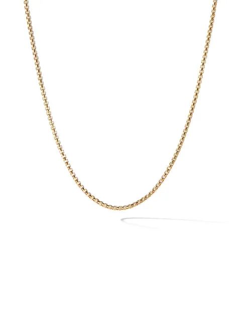 David Yurman 18kt yellow gold Box Chain necklace Gold CH0189M88