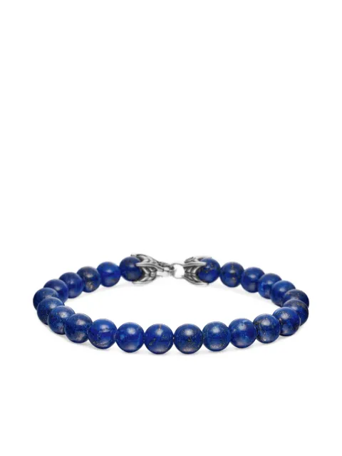 David Yurman sterling silver Spiritual Beads bracelet (8mm) Blue B05375MSSBLA