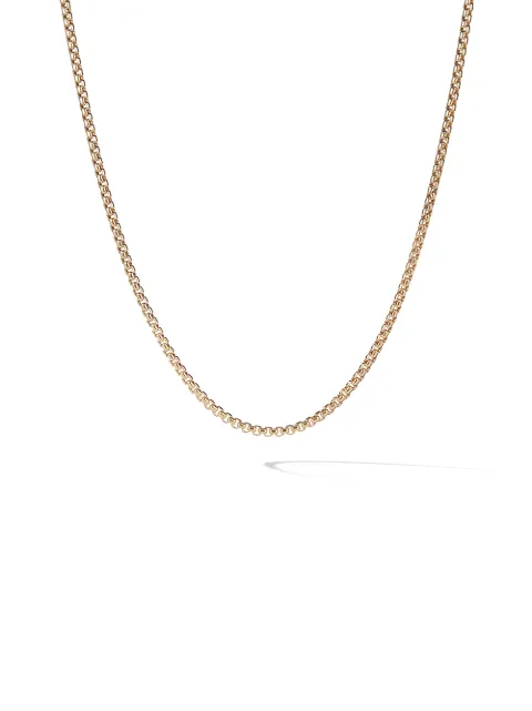 David Yurman 18kt yellow gold Box Chain necklace Gold CH018988