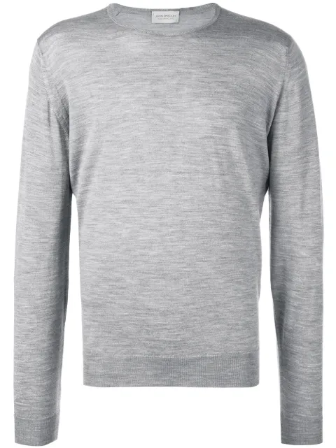 John Smedley crew neck jumper Grey LUNDY