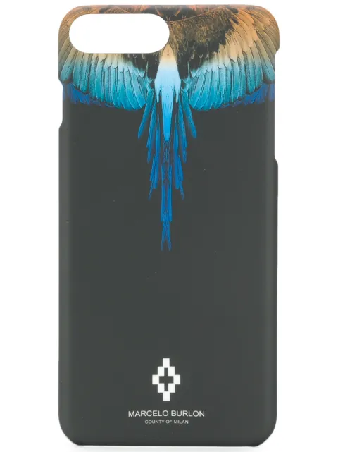 COUNTY OF MILAN Wings iPhone 8 plus case Black CMPA011R190080881088