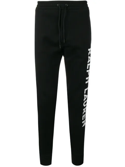 Ralph Lauren Purple Label contrast logo track pants Black 790736407