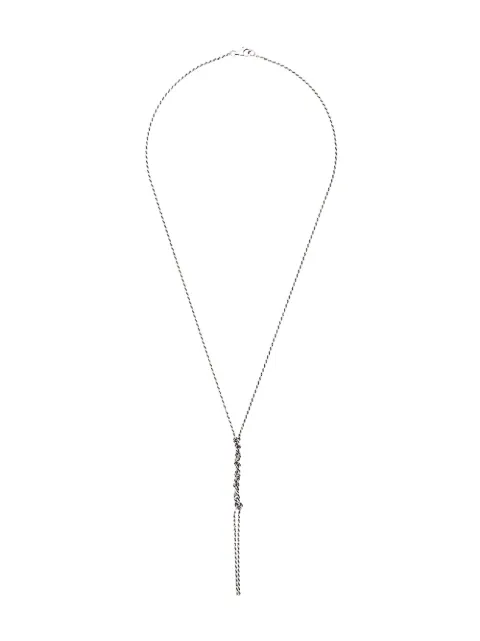 Emanuele Bicocchi crochet chain necklace Silver CHN1