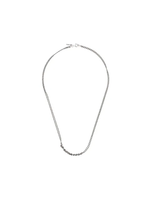Emanuele Bicocchi crochet chain necklace Silver CHN2SILVER