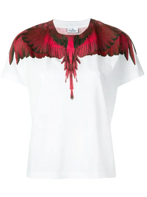 COUNTY OF MILAN Wings print T-shirt White CWAA030S190470220188