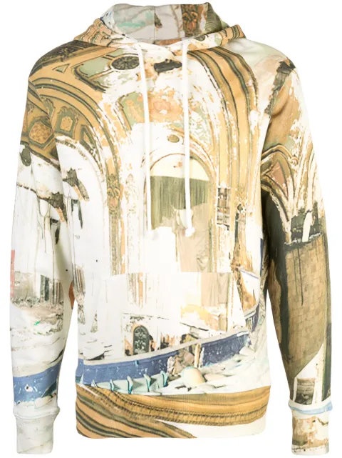 424 faded print hoodie Multicolour 424CSS190026