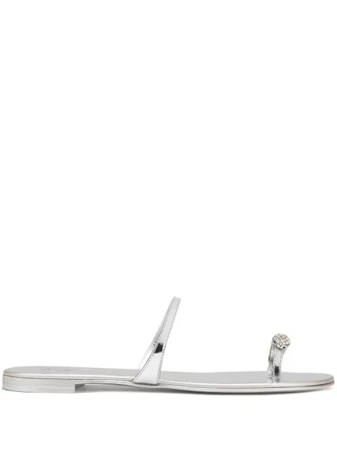 Giuseppe Zanotti embellished thong sandals Silver I700000001