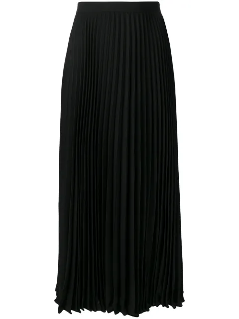 Valentino Garavani pleated midi skirt Black BRA4M51MH