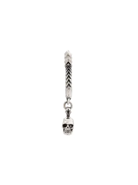 Emanuele Bicocchi skull hoop earring Silver TE1S