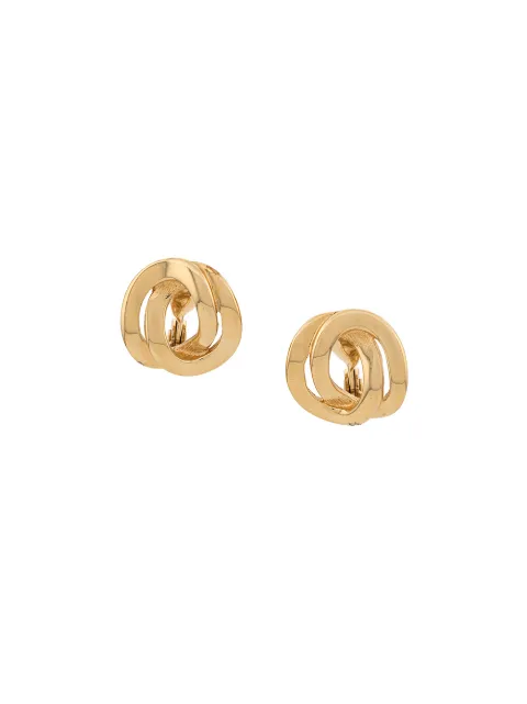 Monet Pre-Owned 1980s chain link Monet Earrings Gold ER023226