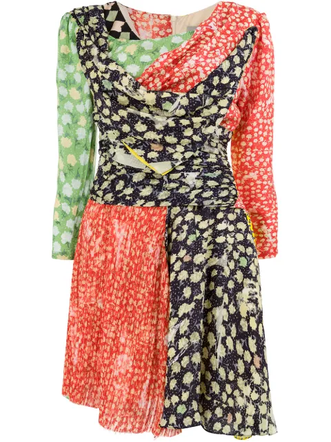 Preen By Thornton Bregazzi short printed dress Multicolour 278P