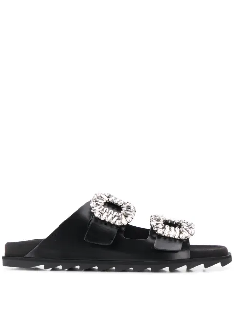Roger Vivier Slidy Viv' slides Black RVW45818820BSSB999