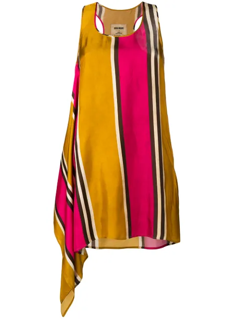 Uma Wang striped tank top Pink UW1053N20P9