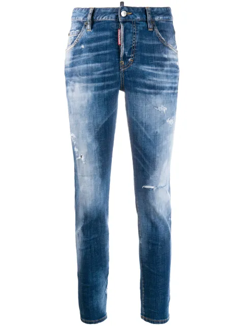 DSQUARED2 distressed skinny jeans Blue S75LB0200S30342