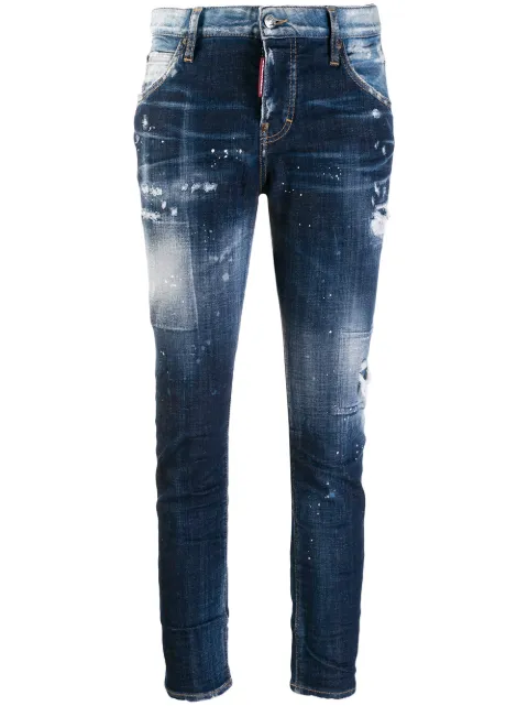 DSQUARED2 distressed skinny jeans Blue S75LB0190S30342