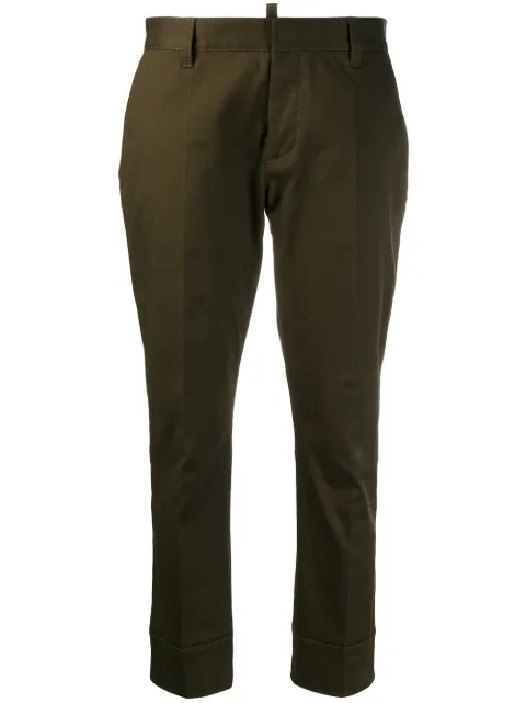 DSQUARED2 classic tailored trousers Green S75KA0986S39021