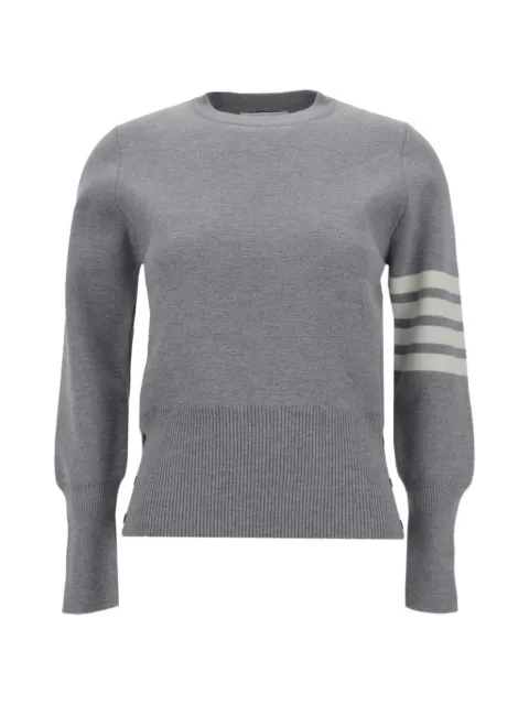 Thom Browne Fourbar stripe-detail jumper Grey FKA239A00014