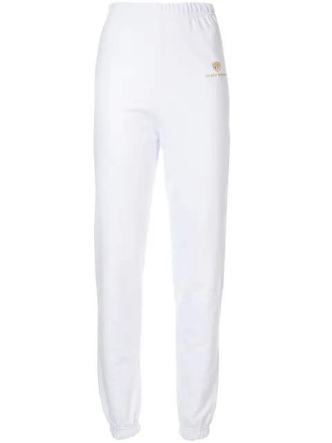 Chiara Ferragni logo print track pants White CFP024