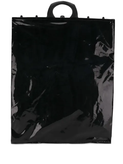 MM6 Maison Margiela patent tote bag Black S63WC0001P2436