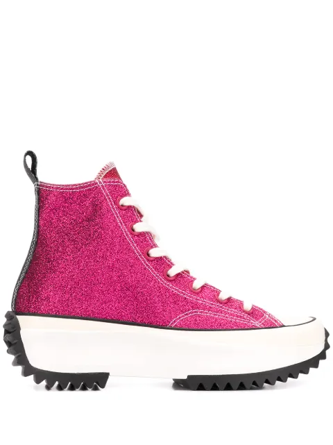 JW Anderson x JW Anderdon Run Star Hike Hi "Glitter Pack" sneakers Pink FW0002FA0003