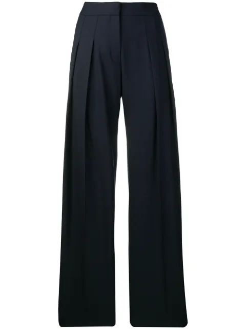 Victoria Victoria Beckham wide-leg tailored trousers Blue 1126WTR007243A