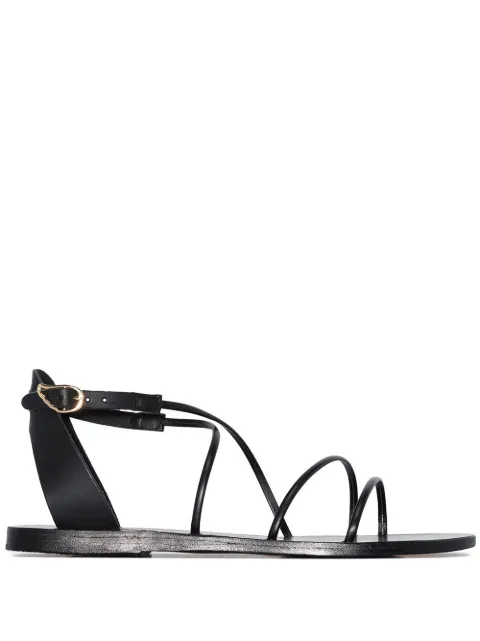 Ancient Greek Sandals Melovia strappy sandals Black MELOIVIASYNTHETICLEATHERBLACK