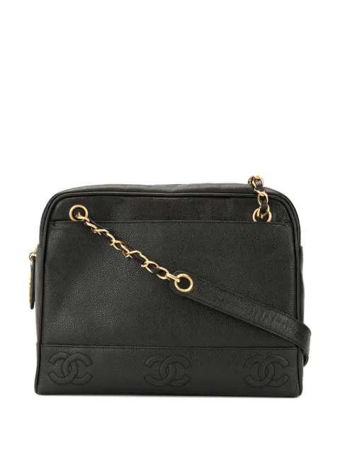 CHANEL Pre-Owned Caviar Skin 8 CC Mark Stitch Tote Bag Black 4478310