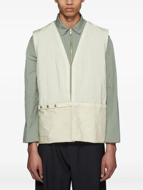 Jil Sander Seoul belted back-detail vest Neutrals JSUO460128MO470400A27148