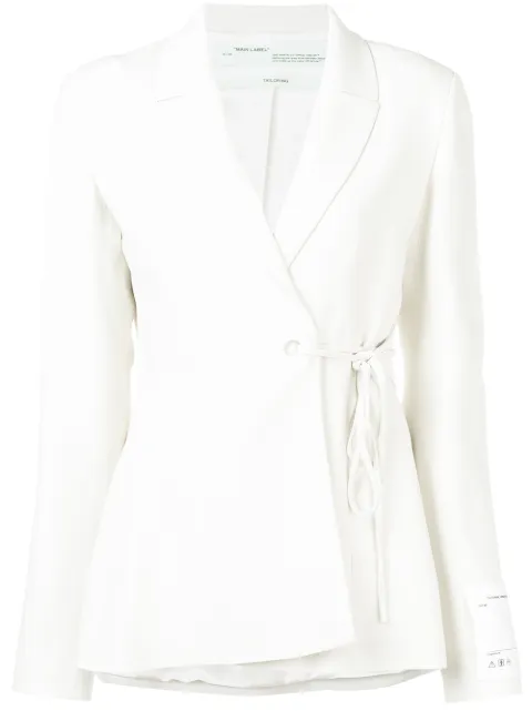 Off-White wrap-around blazer White OWEF028S19D950740201