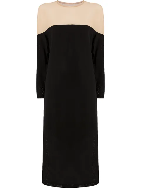 LITKOVSKA two tone dress Black D13S19