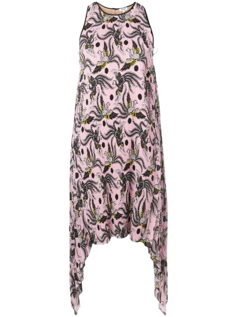 Kenzo Flying Phoenix dress Pink F952RO12055K