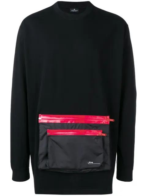 COUNTY OF MILAN front pocket sweatshirt Black CMAB030S19001030