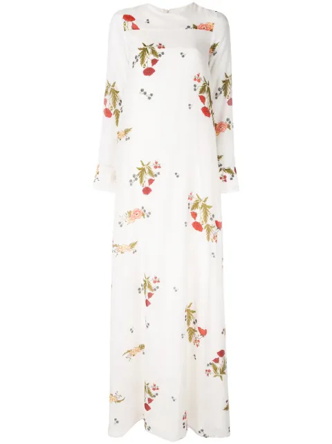 Macgraw Soiree floral print dress White S040I