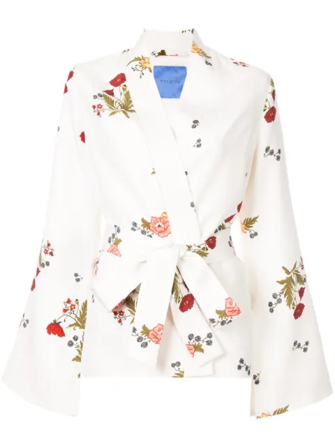 Macgraw Cognac robe coat White S035I