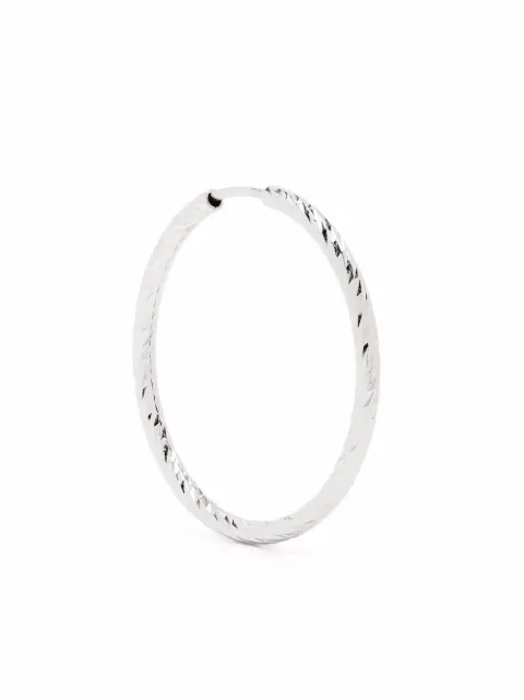 Maria Black 14kt white gold 25mm Alba hoop earring Silver 150218WG25