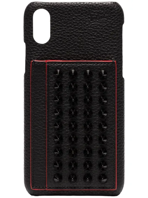 Christian Louboutin spike iPhone X/XS case Black 3195066
