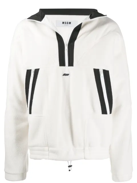 MSGM contrast stripe sweatshirt White 2740MM04X195503