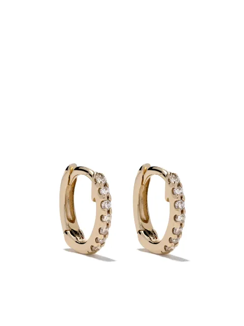 Dana Rebecca Designs 14kt yellow gold mini huggie diamond earrings Gold E3026